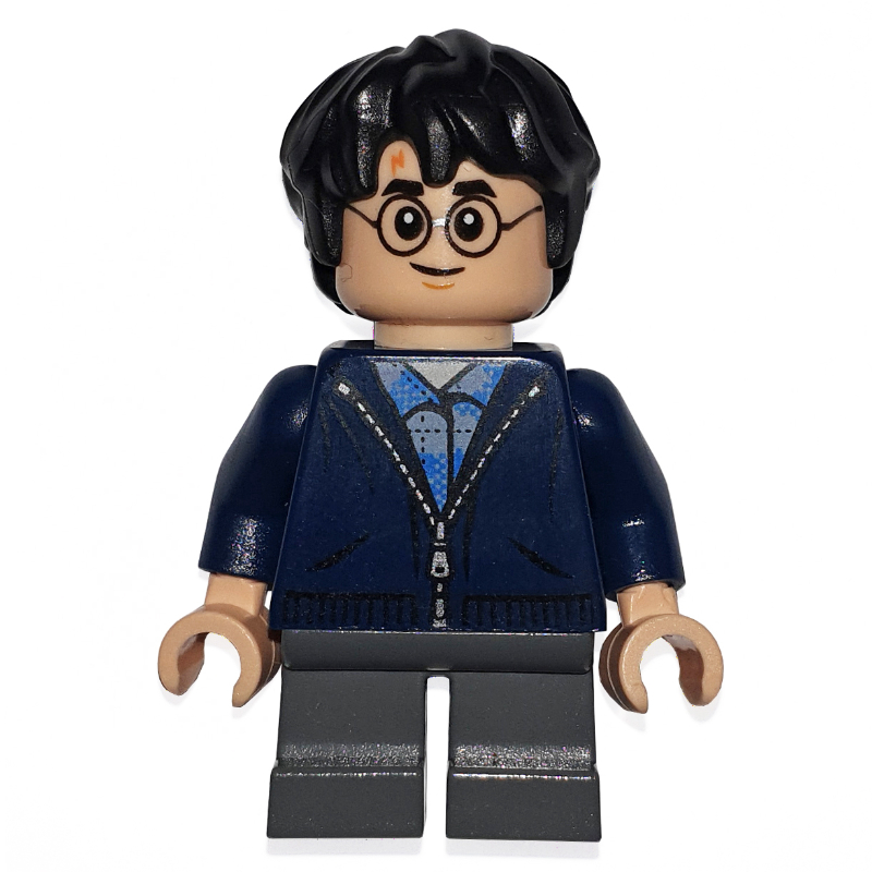 LEGO Harry Potter, Dark Blue Jacket with Zipper, Short Legs (fig-006180)