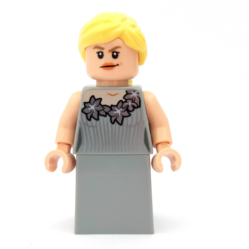 LEGO Fleur Delacour, Light Bluish Gray Dress (fig-006206)