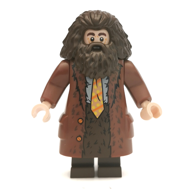 LEGO Rubeus Hagrid, Reddish Brown Overcoat, Arms with Pins (fig-006220)