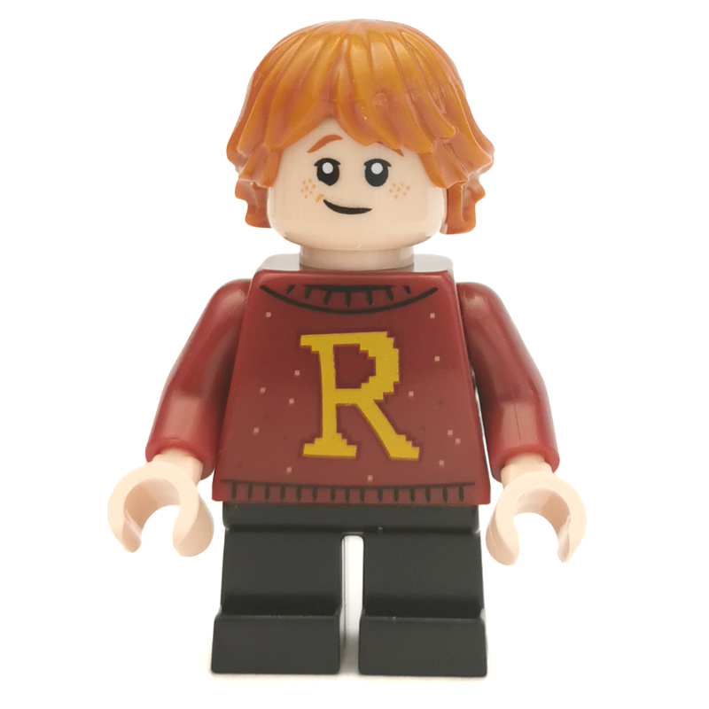 LEGO Ron Weasley, Dark Red Sweater with 'R' Monogram (fig-006231)