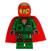 Douglas Elton / El Fuego, Green Outfit with Red Helmet and Cape