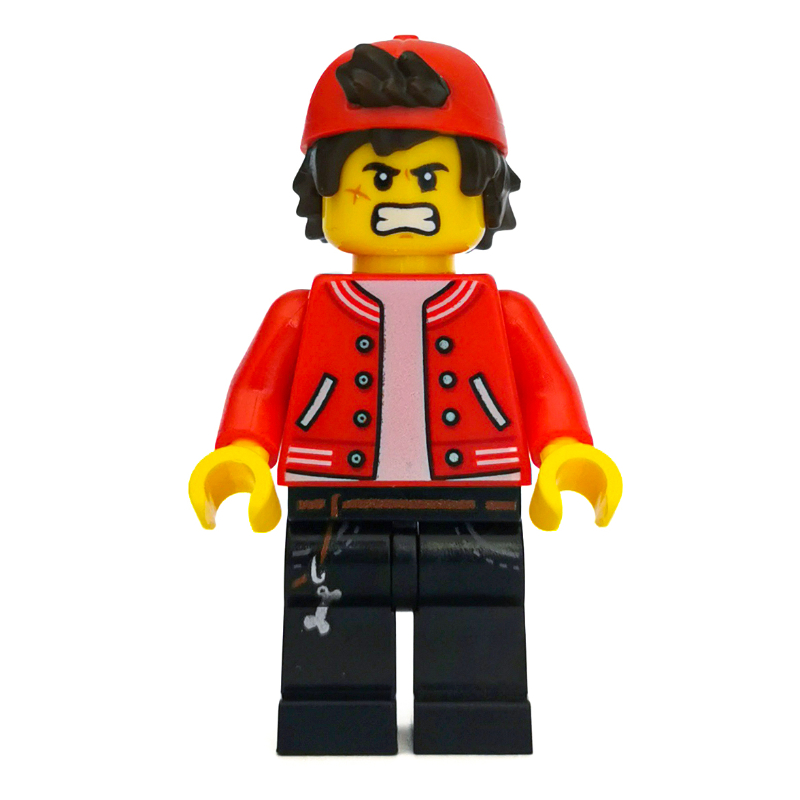 LEGO Jack Davids, Red Jacket with Backwards Red Cap (fig-006354)