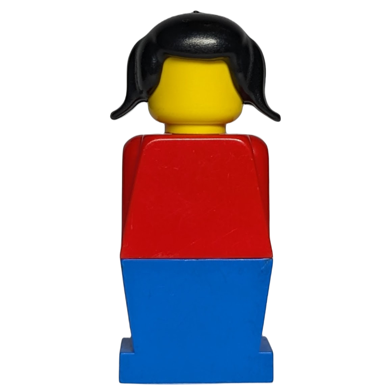 LEGO LEGOLAND Female Red Torso, Blue Legs (fig-006387)