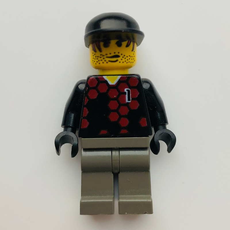 LEGO Soccer Player Goalie Red/Blue #1 (fig-006408)