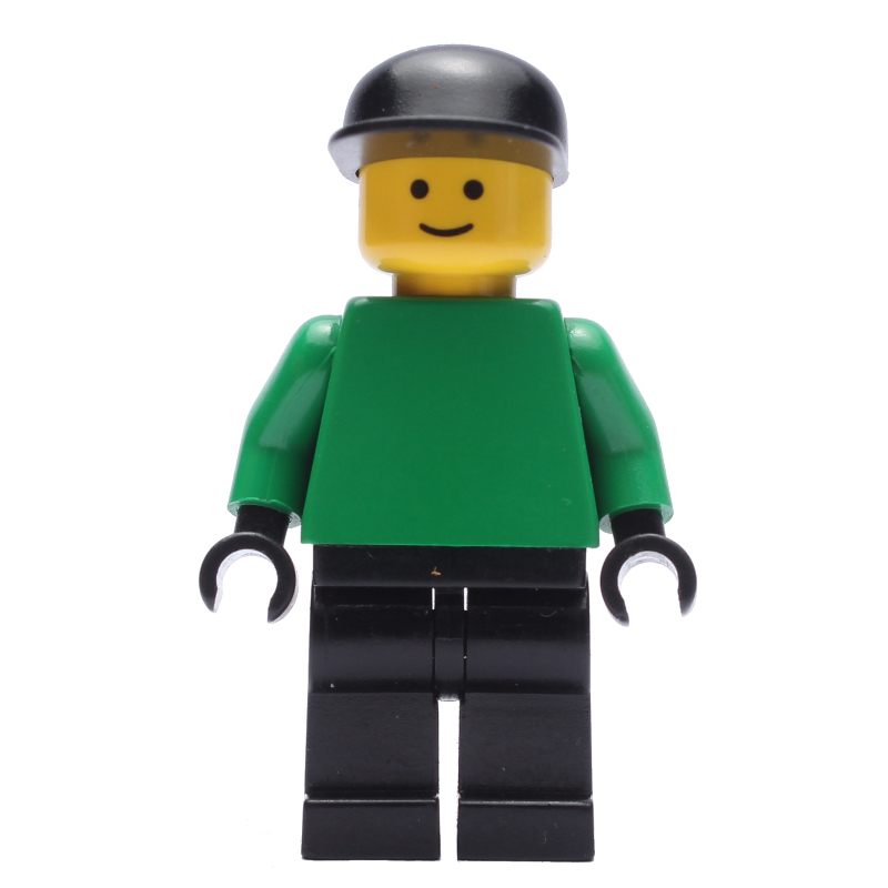 LEGO Soccer Player Goalie Green Torso, Black Legs, Black Cap (fig-006420)