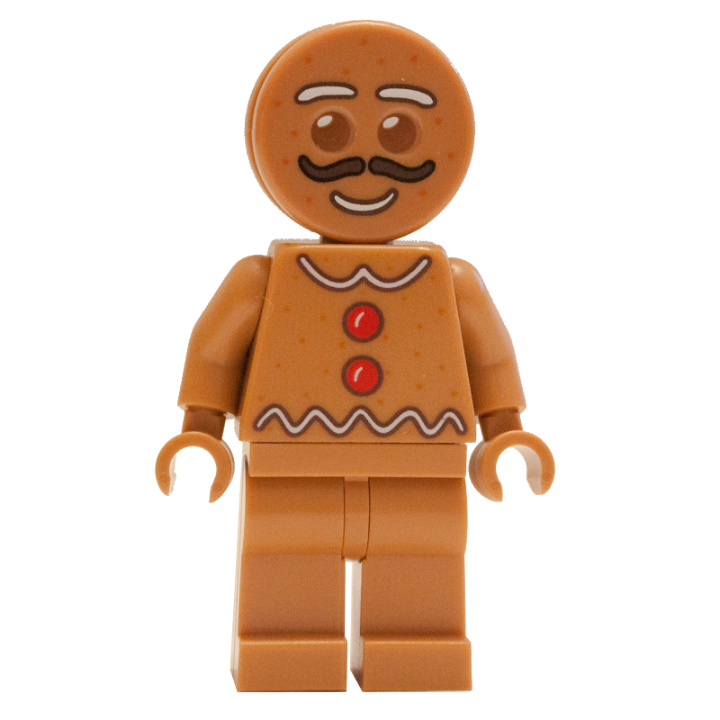 LEGO Gingerbread Man with Moustache (fig-006440)