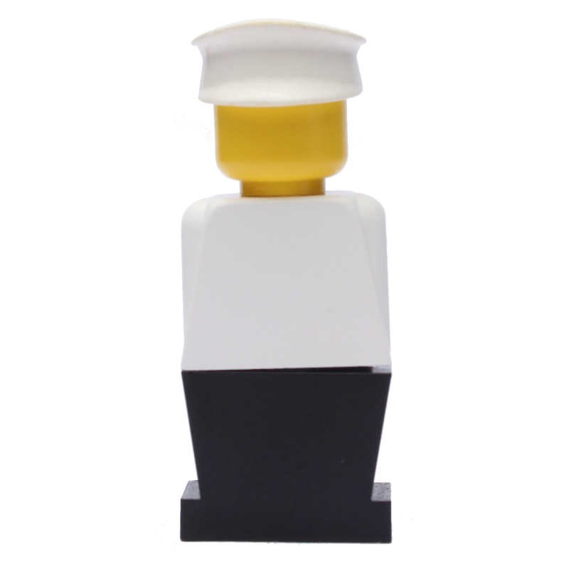 LEGO LEGOLAND White Torso, Black Legs, White Hat (fig-006456)