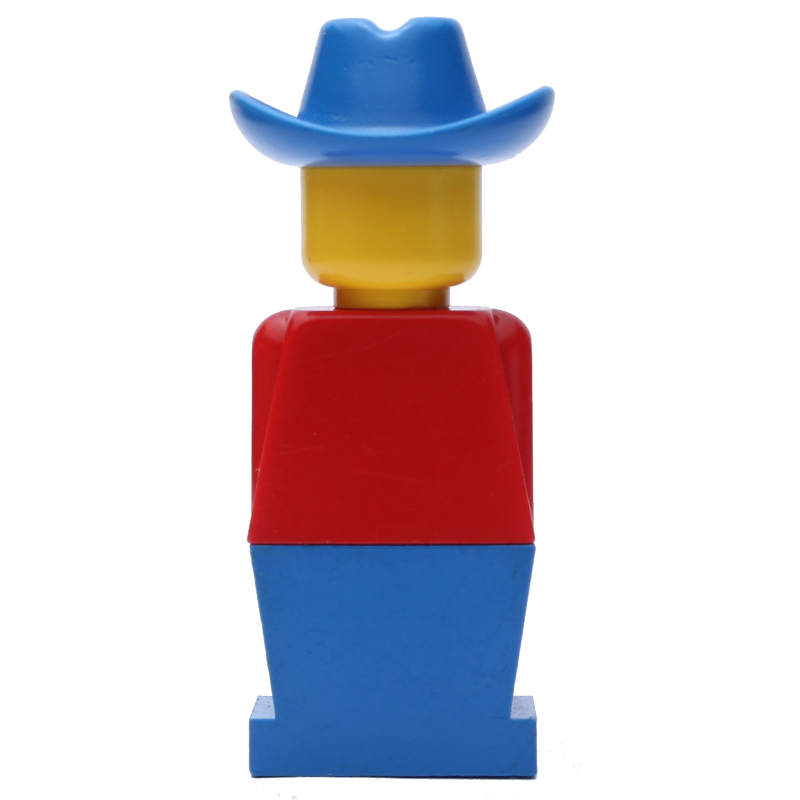 LEGO LEGOLAND Red Torso, Blue Legs, Blue Cowboy Hat (fig-006465)