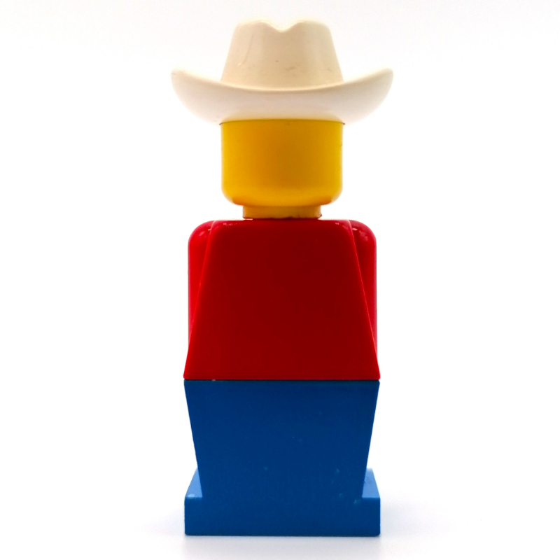 LEGO LEGOLAND Red Torso, Blue Legs, White Cowboy Hat (fig-006466)