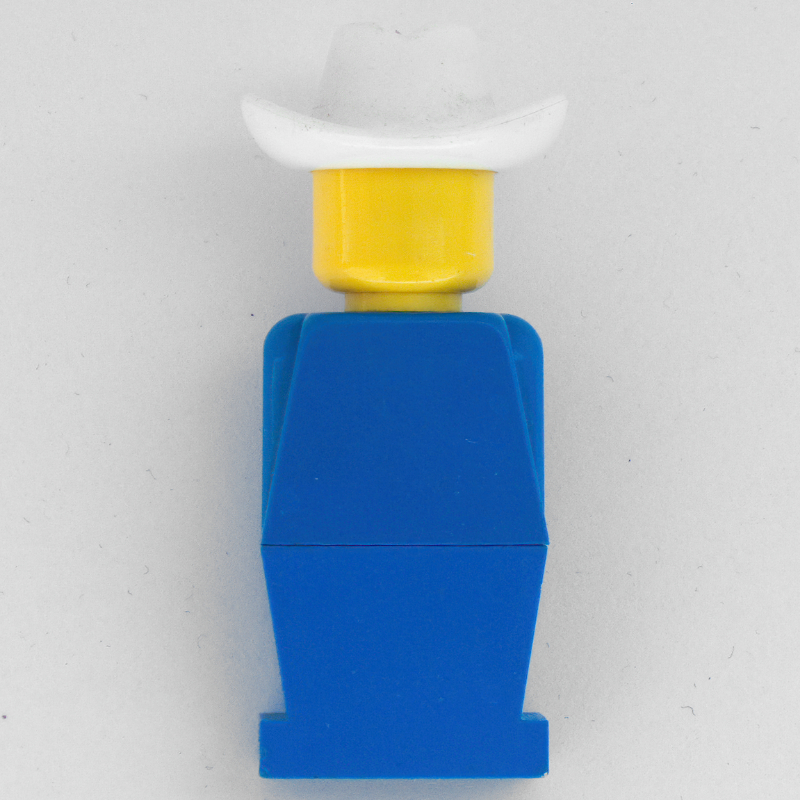 LEGO LEGOLAND Blue Torso, Blue Legs, White Cowboy Hat (fig-006469)