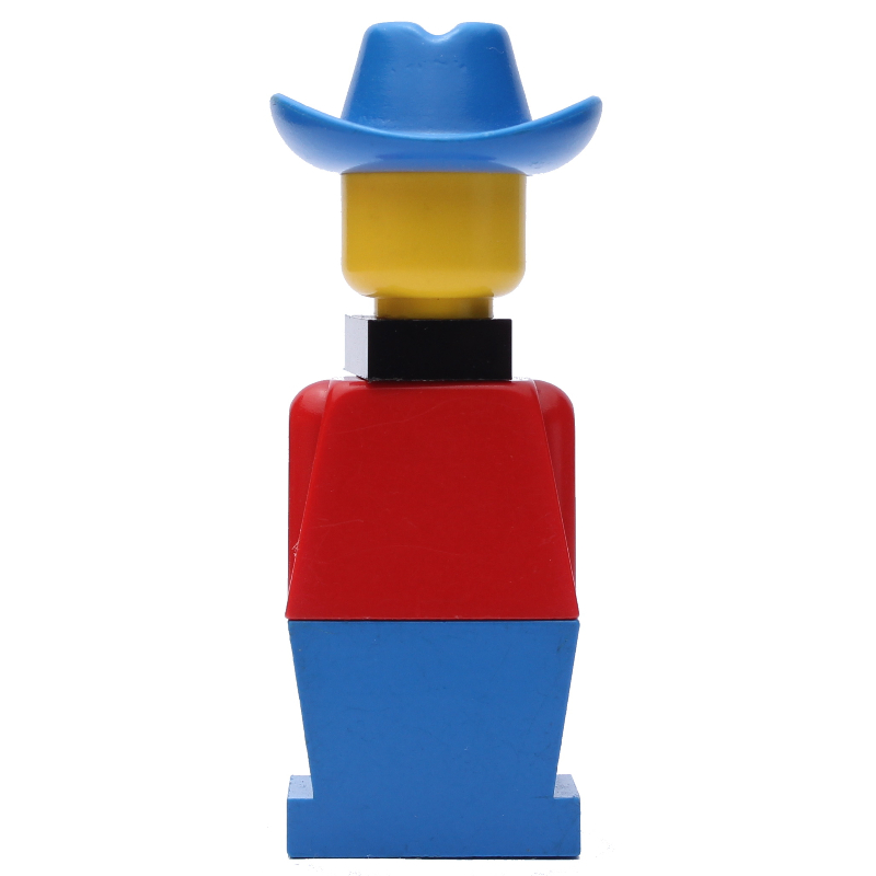 LEGO LEGOLAND Red Torso, Blue Legs, Blue Cowboy Hat, Black Scarf (fig-006470)