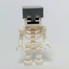 Skeleton, Square Skull, Flat Silver Helmet