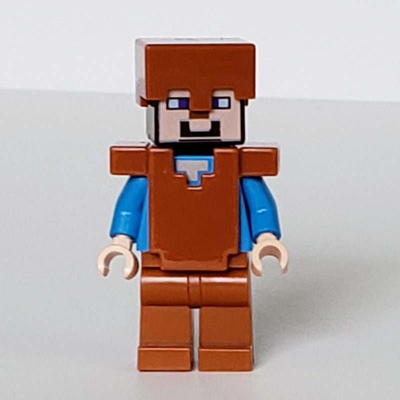 LEGO Steve in Dark Orange Helmet and Armor (fig-006507)