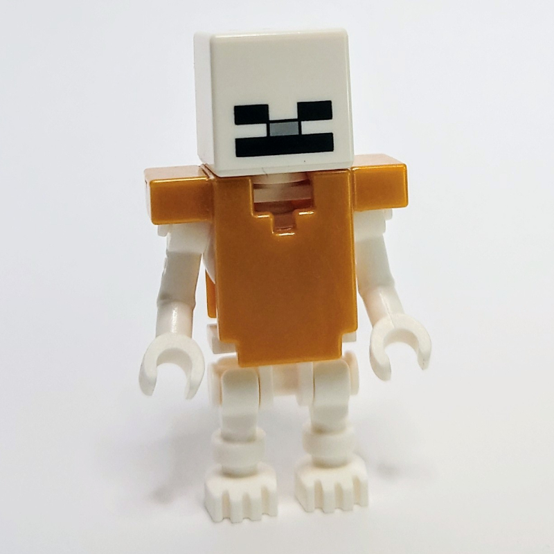LEGO Skeleton, Square Skull, Pearl Gold Armor (fig-006513)