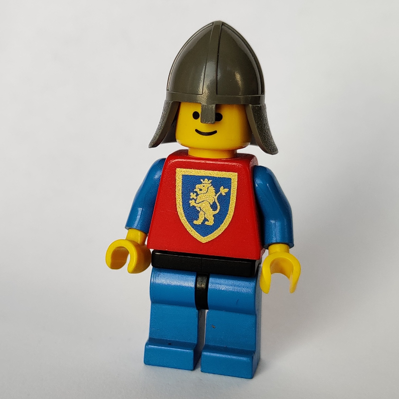 LEGO Knight (Crusader Lion) - Blue Legs, Neck Protector (fig-006555)