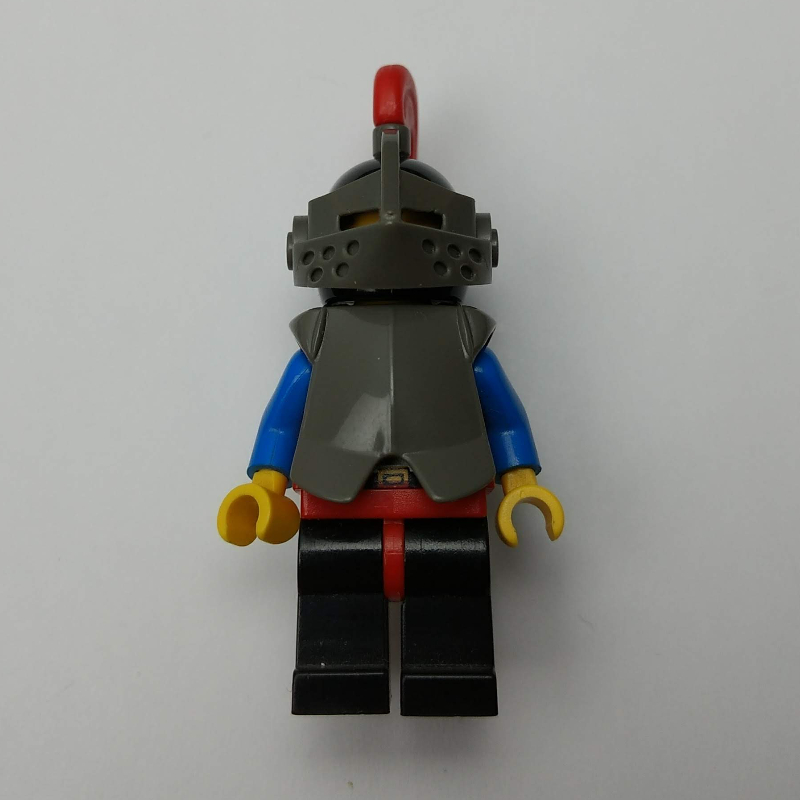 LEGO Knight (Breastplate on Red) - Black Legs, Red Plume (fig-006557)