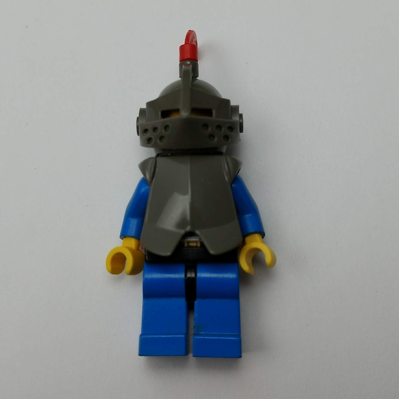 LEGO Knight (Breastplate on Red) - Blue Legs, Red Feather (fig-006558)