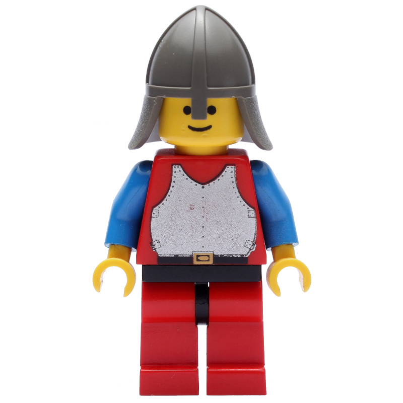 LEGO Knight (Breastplate on Red) - Red Legs, Neck-Protector (fig-006568)