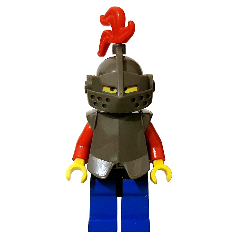 LEGO Knight (Breastplate on Blue) - Blue Legs, Armor, Red Plume (fig-006573)
