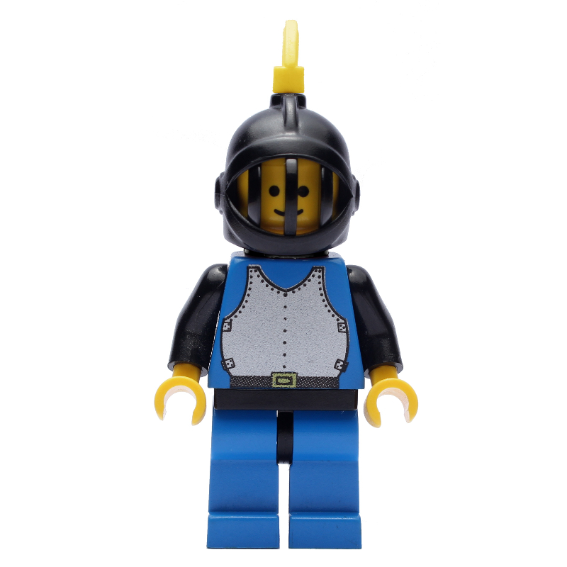 LEGO Knight (Breastplate on Blue) - Blue Legs, Yellow Plume, 3626a (fig-006579)