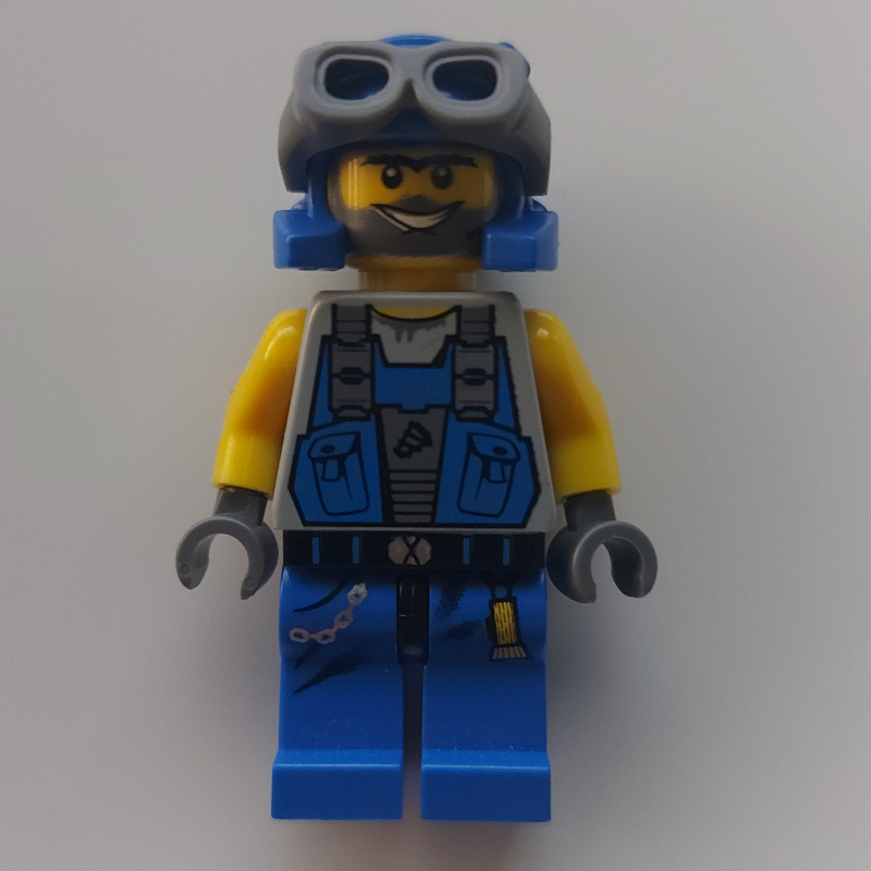 LEGO Duke, Blue with Yellow Arms, Goggles (fig-006639)