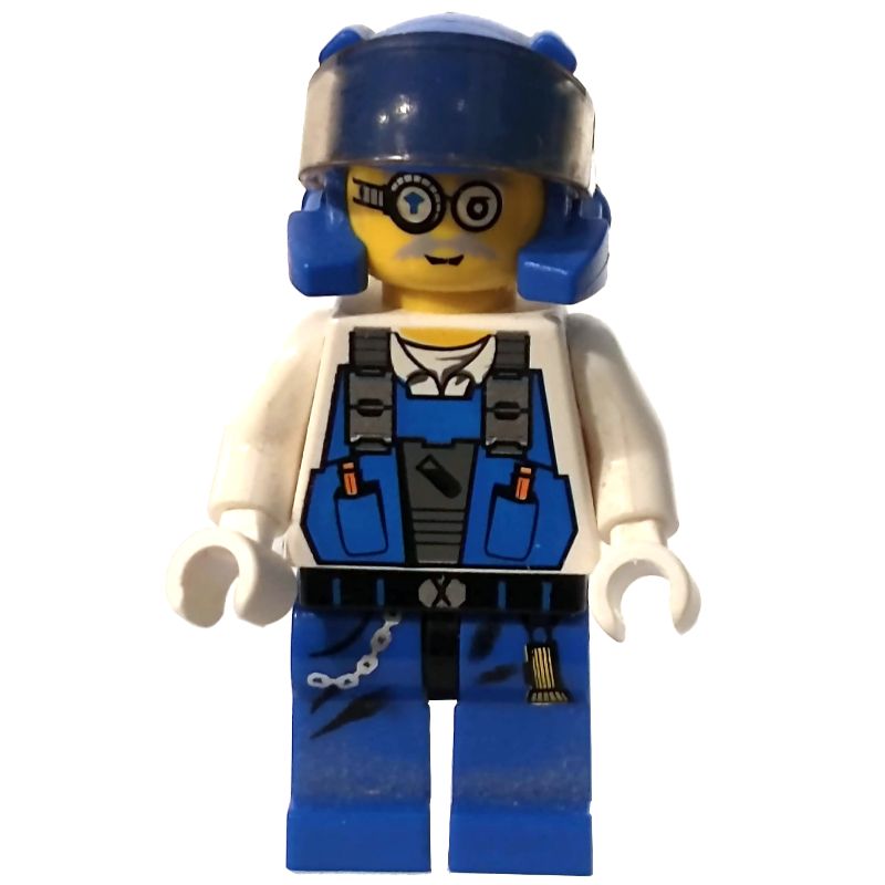 LEGO Brains, Blue, with Visor (fig-006645)