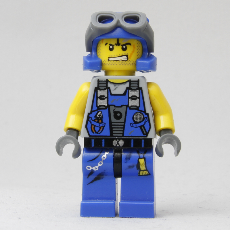LEGO Rex, Blue, with Goggles (fig-006648)