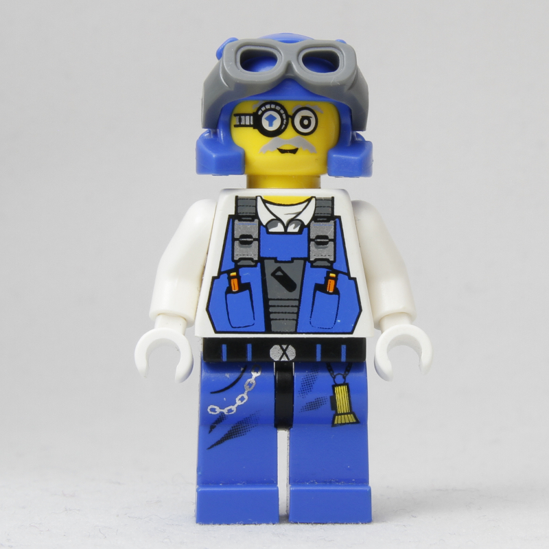 LEGO Brains, Blue, with Goggles (fig-006650)
