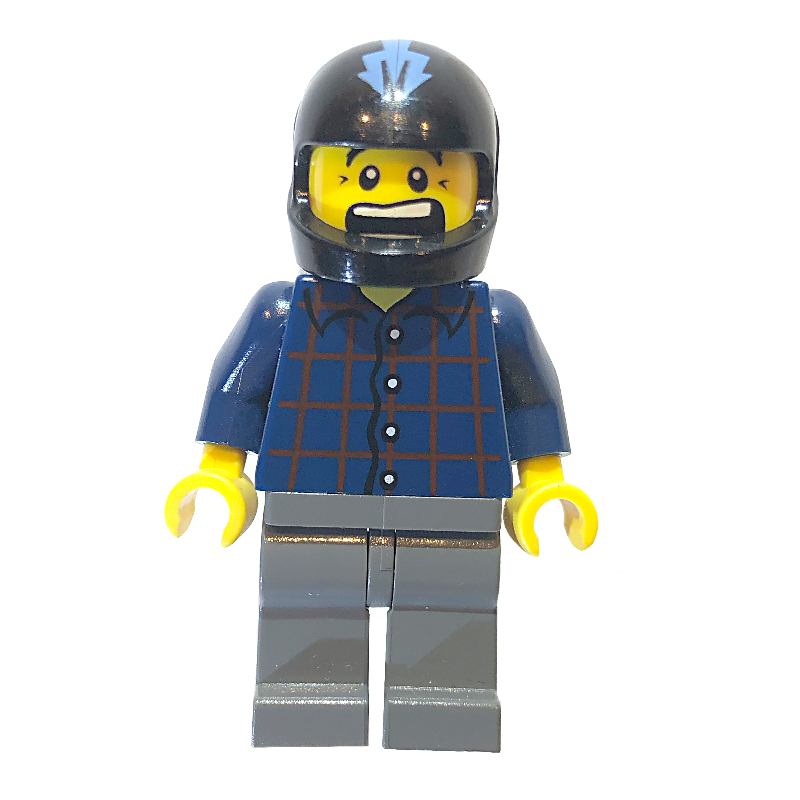 LEGO Hot Rod Driver, Plaid Shirt (fig-006678)