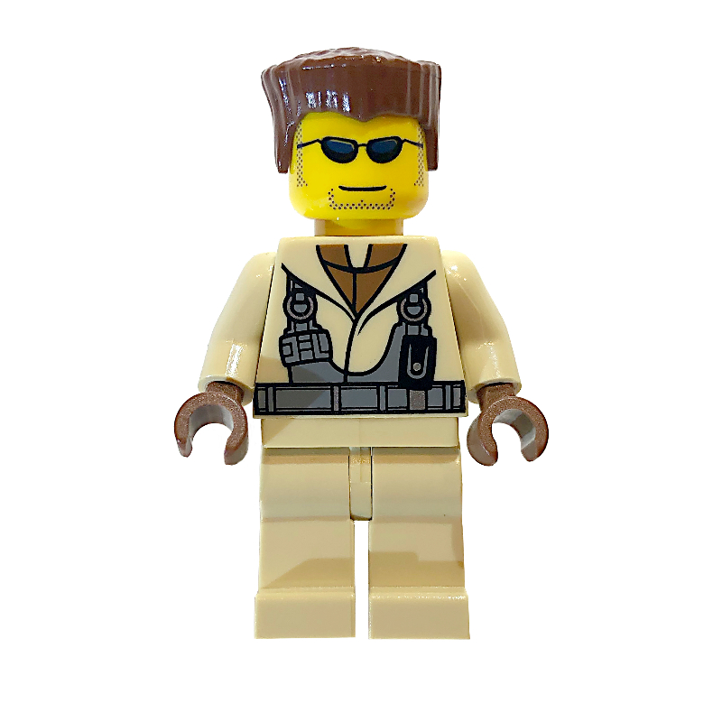 LEGO Hot Rod Driver, Tan Outfit (fig-006679)