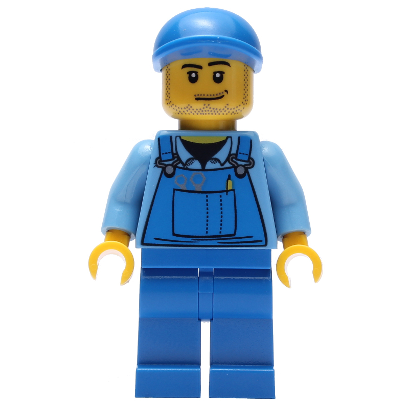 LEGO Hot Rod Mechanic, Blue Overalls (fig-006680)