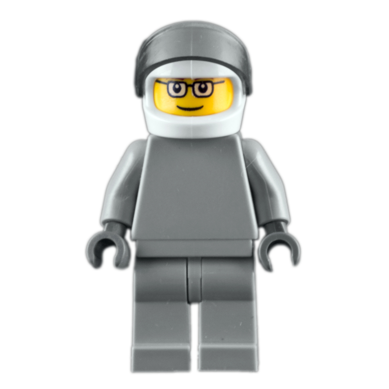 LEGO Star Justice Astronaut, Glasses, Plain Light Bluish Gray (fig-006685)