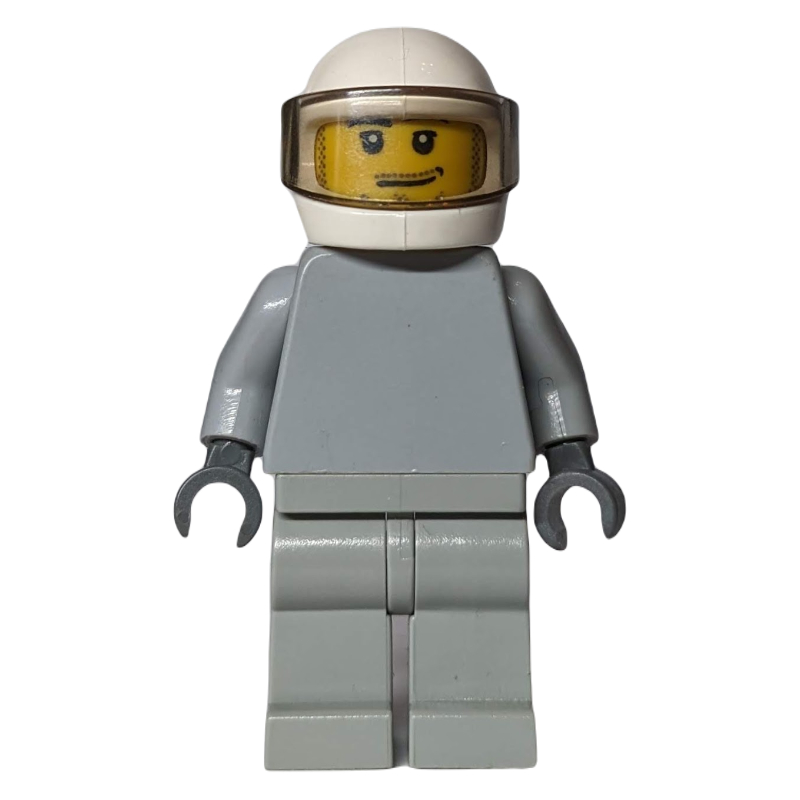 LEGO Star Justice Astronaut, Beard Stubble, Plain Light Bluish Gray (fig-006686)