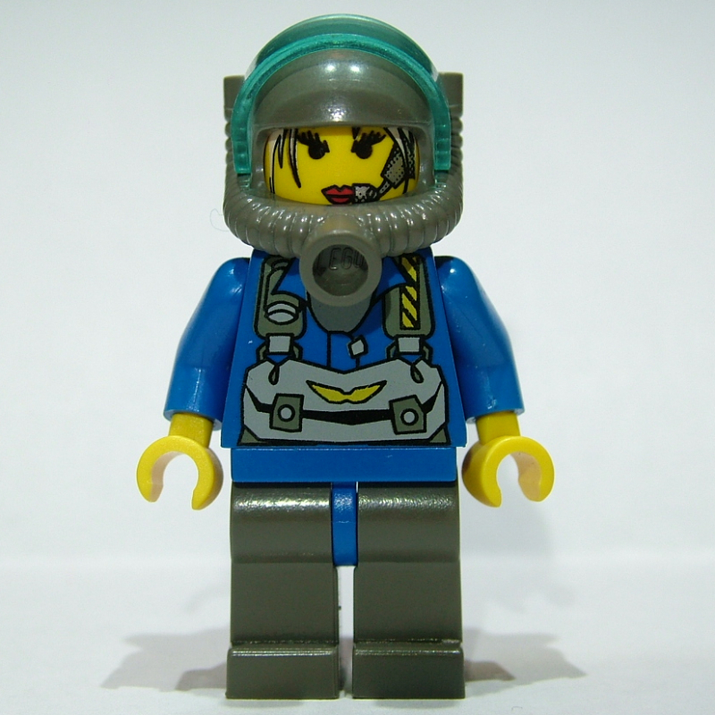 LEGO Jet, Trans-Light Blue Visor (fig-006691)