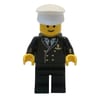 Boat Admiral, Black Suit with Gold Anchor (3626b Head)
