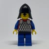 Knight (Scale Mail on Red) - Blue Arms, Blue Legs, Black Neck-Protector