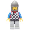 Knight (Scale Mail on Red) - Blue Arms, Light Gray Legs, Dark Gray Chin-Guard