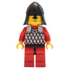 Knight (Scale Mail on Red) - Red Arms, Red Legs, Black Neck-Protector