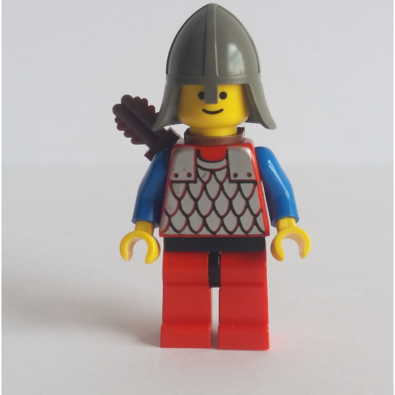 LEGO Archer (Scale Mail on Red) - Blue Arms, Red Legs (fig-006736)