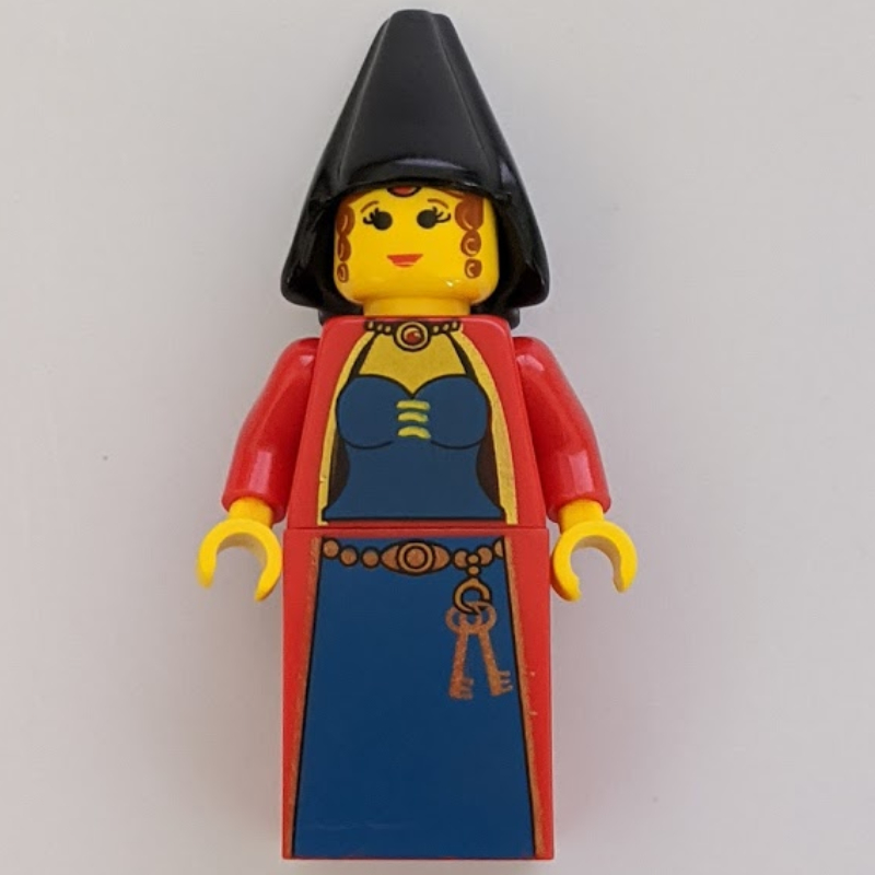 LEGO Maiden (Knights Kingdom I) - Black Cone Hat (fig-006742)
