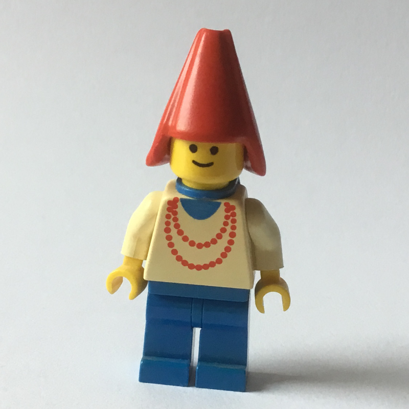 LEGO Maiden - Blue Legs, Red Cone Hat, 3626a (fig-006744)