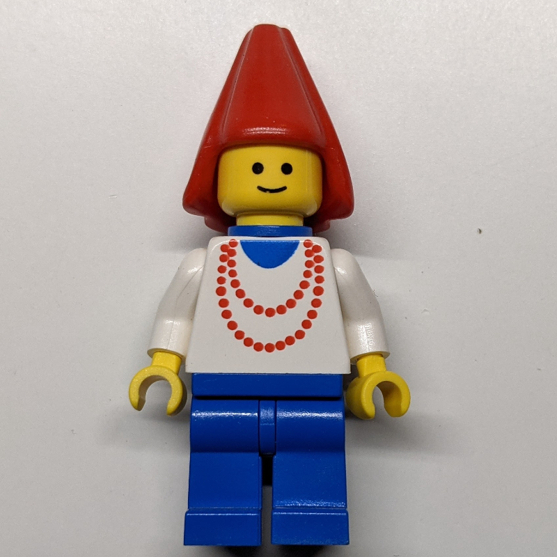 LEGO Maiden - Blue Legs, Red Cone Hat, 3626b (fig-006745)