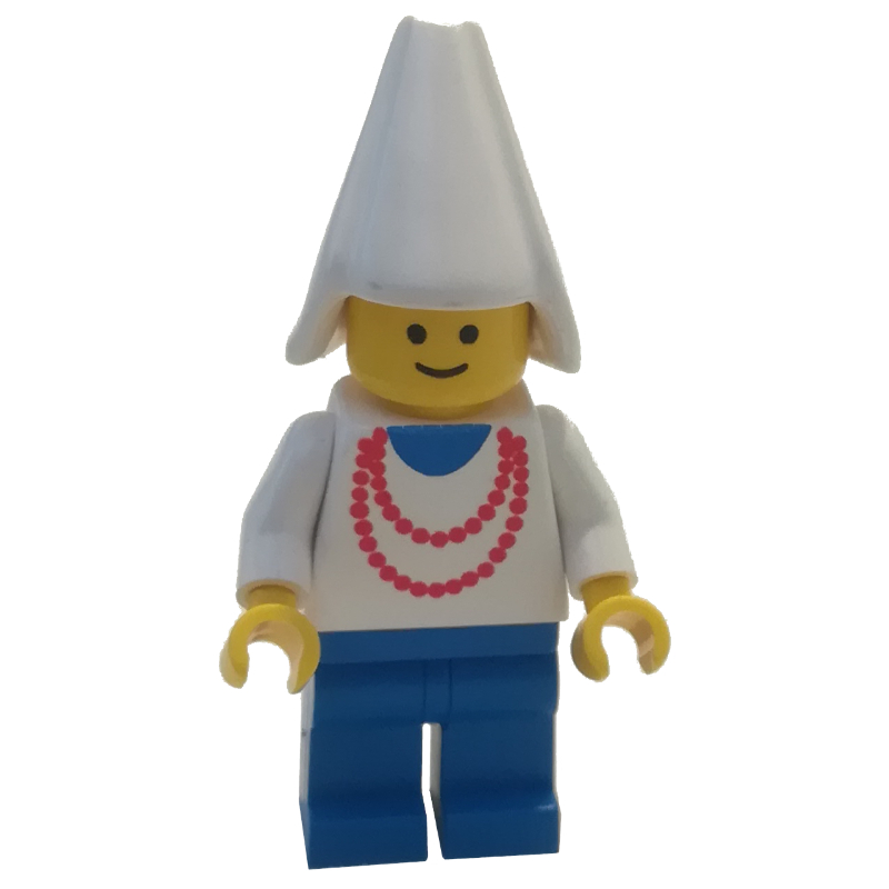 LEGO Maiden - Blue Legs, White Cone Hat (fig-006747)