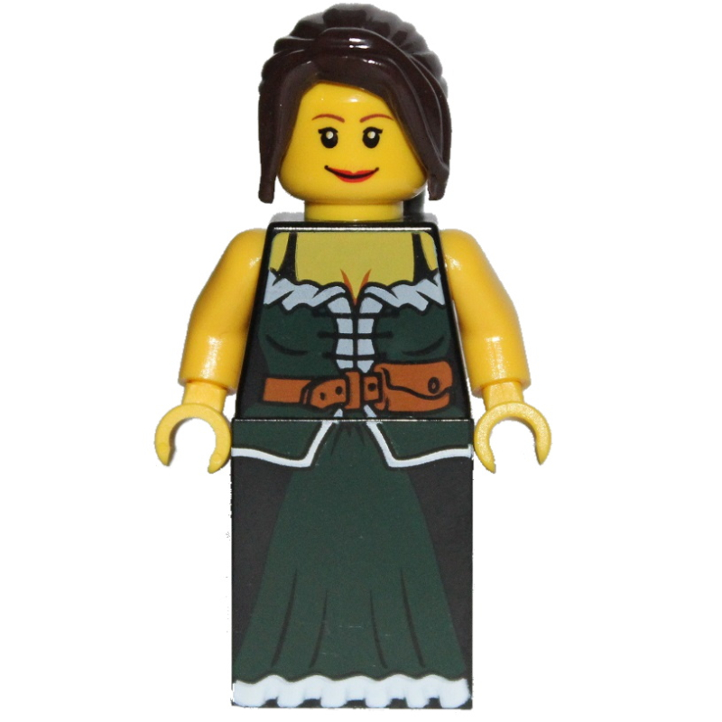 LEGO Maiden (Fantasy Era) - Dark Brown Hair (fig-006756)