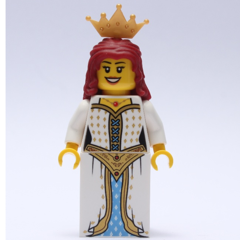 LEGO Maiden (Blue Lion) - Dark Red Hair (fig-006764)