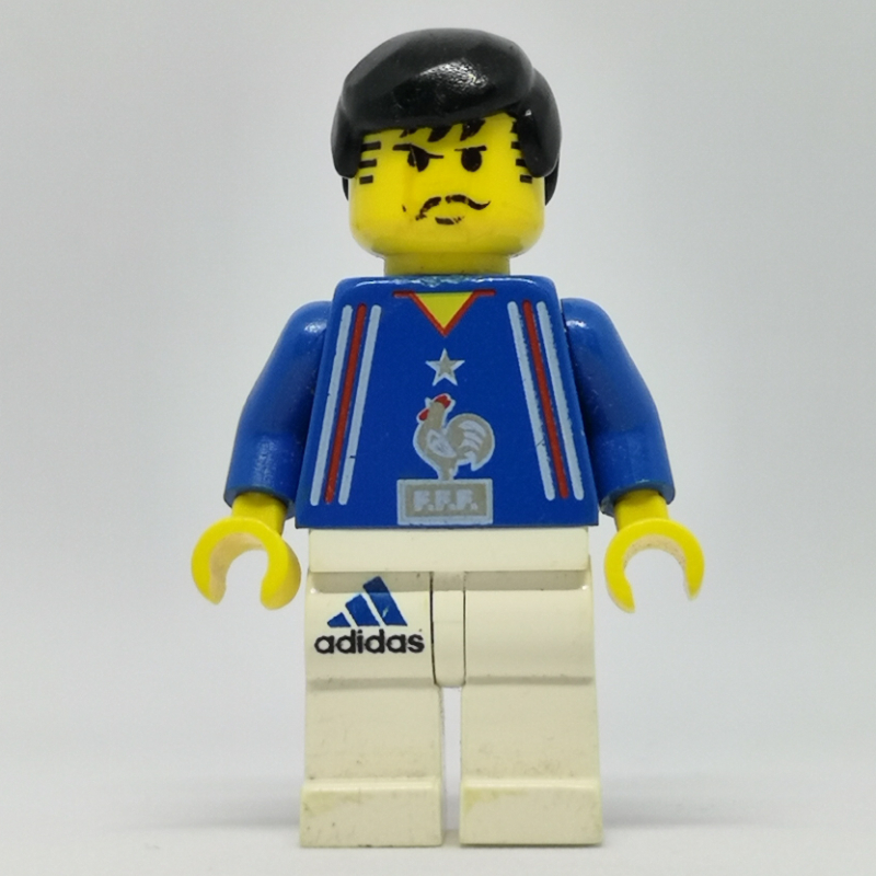 LEGO Soccer Player Blue Torso, White Legs 3 (fig-006775)
