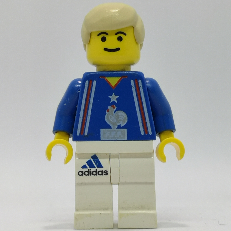 LEGO Soccer Player Blue Torso, White Legs 4 (fig-006776)