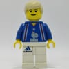 Soccer Player Blue Torso, White Legs 4