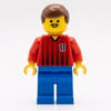 Soccer Player Red Torso, Blue Legs, #11