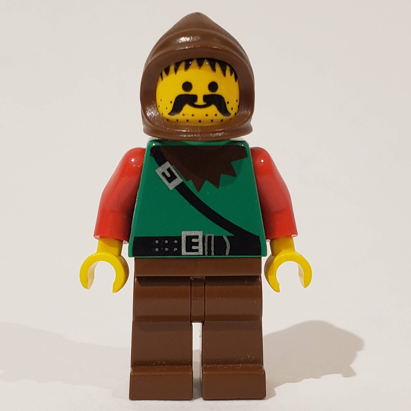 LEGO Forestman (Dark Forest) - Brown Legs, Brown Hood (fig-006877)